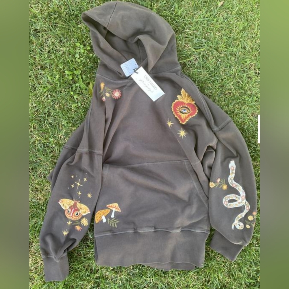 ‼️ISO Free People Scotty x Hallucination Embroidered Hoodie‼️